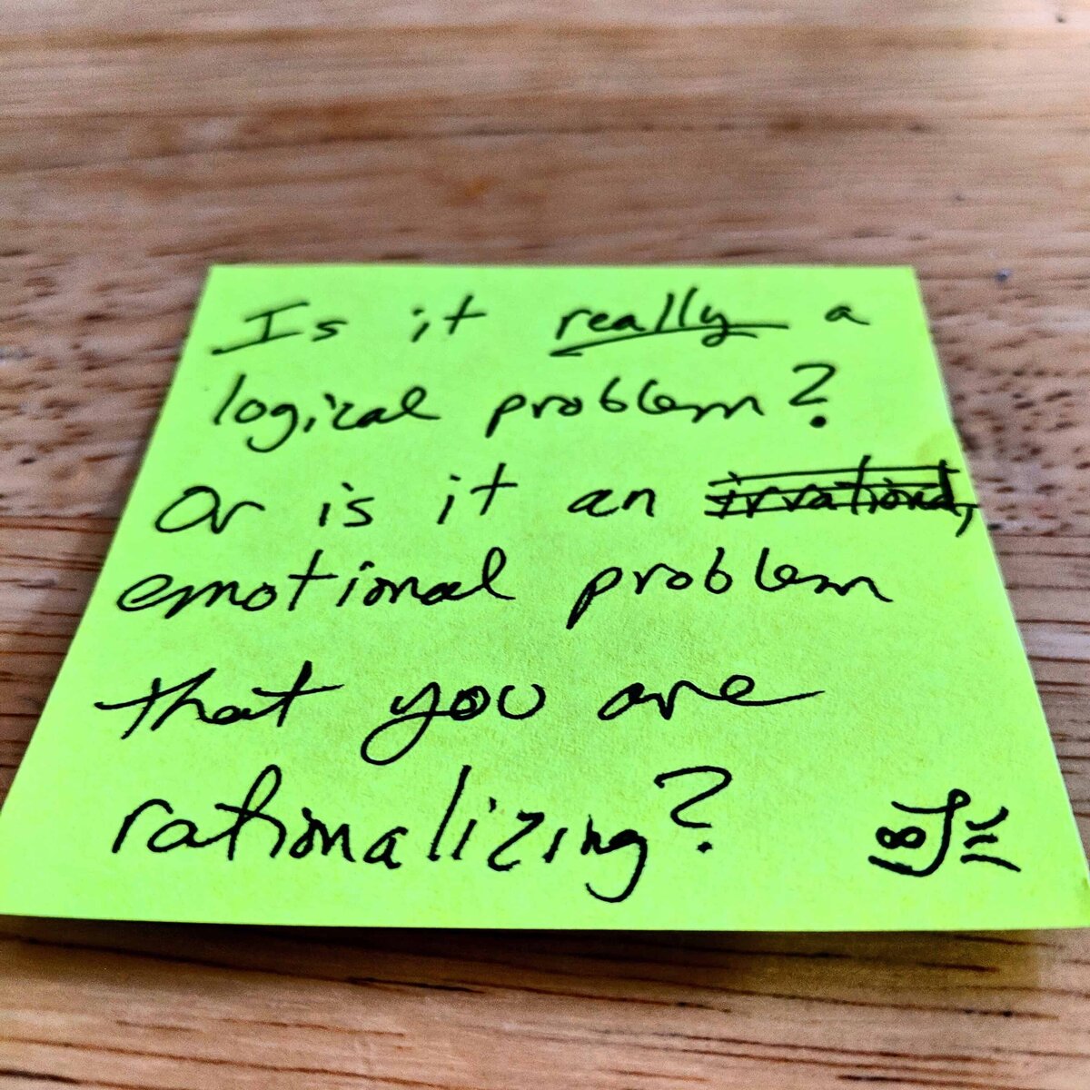 Is it really a logical problem