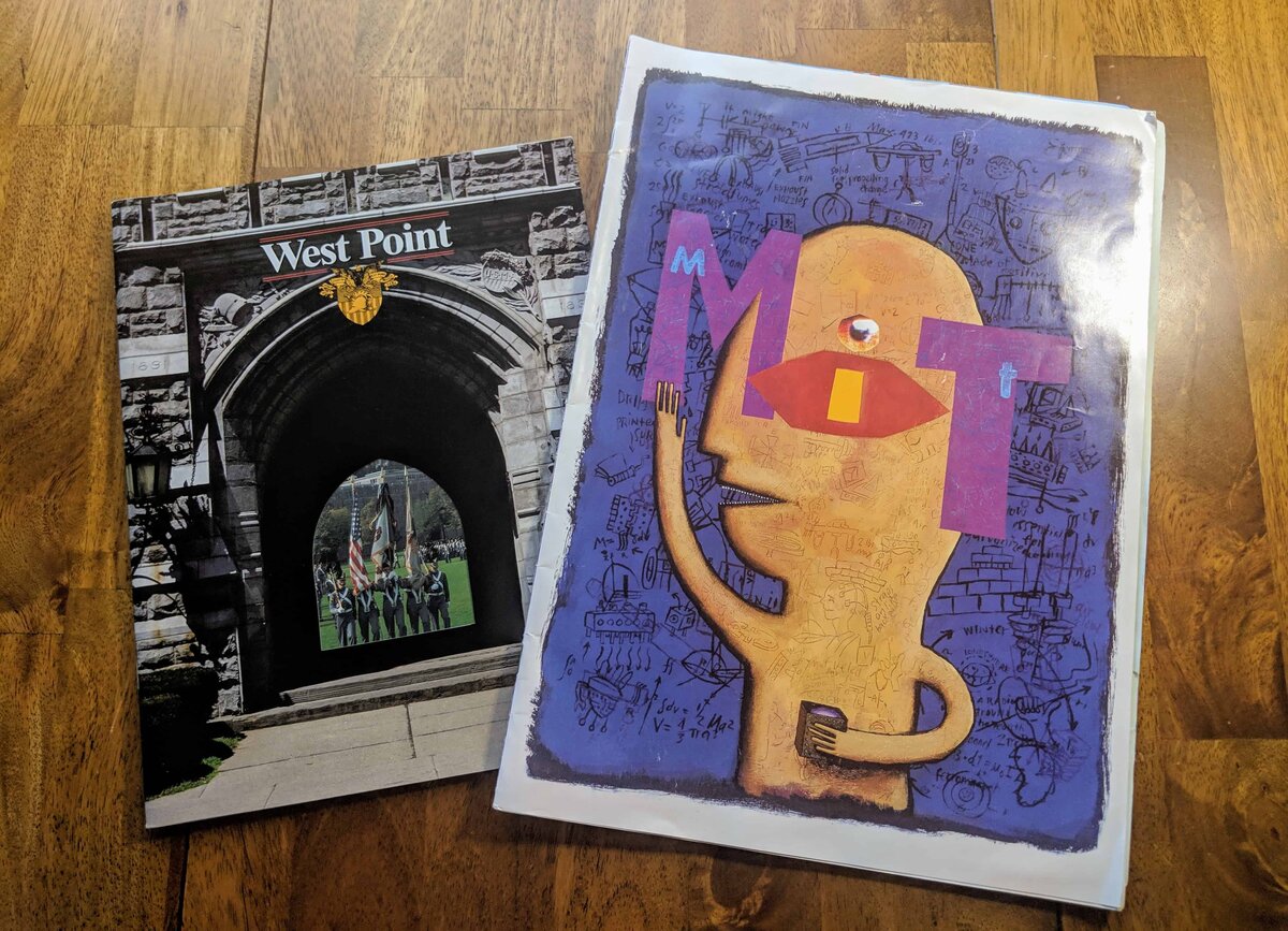 West Point and MIT brochures
